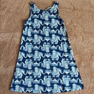 Lilly Pulitzer Blue Elephant Print Dress